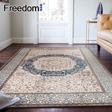 福瑞德土耳其进口地毯客厅茶几 现代中式花纹欧美卧室床边毯柔软