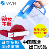 日本ASVEL 耐热高温彩色果汁壶 大容量塑料加厚凉水瓶透明 冷水壶