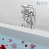 TOTO 高脚水龙头DM202CDFRV1 淋浴、浴缸用高脚双柄混合龙头