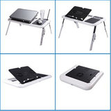 多功能便携式可折叠懒人桌子床上用笔记本带散热器电脑桌支架