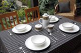 潮牌欧式桌布布艺简约格子餐桌布台布茶几布方桌布防水耐脏深色桌