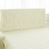 床头罩韩版加厚蕾丝布艺防尘床罩床头套床头罩柜1.5/1.8m床防尘罩