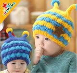 女宝宝男婴儿秋冬季毛线毛绒小孩帽子冬天潮6-12个月公主0-1岁 棉