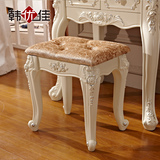 韩优佳欧式雕花梳妆台梳妆凳实木美式换鞋凳简约化妆钢琴凳古筝凳