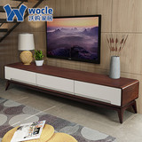 沃购北欧简易实木电视柜现代简约小户型客厅橡木家具茶几组合套装