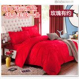 韩式床上纯棉四件套卡通全棉2.0m双人床单人1.8米1.5被套被单学生