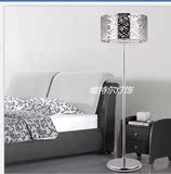客厅卧室现代简约不锈钢鸟巢水晶落地灯创意简约落地灯欧式灯
