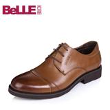 Belle/百丽秋季专柜同款系带圆头商务男鞋牛皮男单鞋3UX01CM5