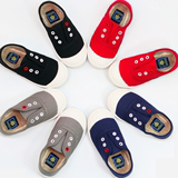 韩国代购 2015秋冬新款低帮儿童帆布鞋加绒男童鞋女童鞋儿童布鞋