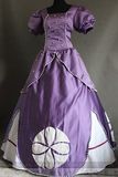 美国代购 cosplay女装迪斯尼正品Disney 索菲亚 公主 紫色 连衣裙