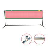 迷你龙羽毛球网架便携式移动简易羽毛球架特价网柱毽球折叠网球