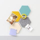 Thehaki 韩国创意毛毡六角形智力板多功能彩色置物墙贴装饰板壁饰