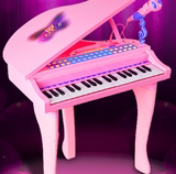 bn玩具钢琴儿童电子琴带麦克风可充电可弹奏34岁56岁女孩生日礼物