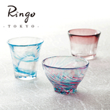 Ringo/日本石塚硝子 aderia津轻手工收藏烧酒杯 玻璃冷酒杯清酒杯