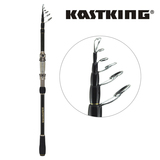 KastKing振出式1.8-2.7米碳素万能直柄纺车轮伸缩路亚竿杆钓鱼竿