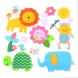 幼儿园教室墙面环境布置装饰DIY 立体墙贴3D泡沫动物大象狮子组合
