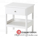 上海宜家家居正品代购IKEA提赛尔床边桌白色51x40CM