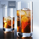 德国SCHOTT肖特进口水晶玻璃创意果汁杯直身水杯耐热茶杯饮料水杯