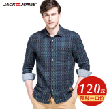 |JackJones杰克琼斯冬棉纺织格子合体长袖衬衫O|214305024