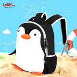 UEK儿童幼儿园书包中大班3-6岁企鹅卡通可爱学生3D个性双肩背包