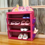 儿童鞋柜 牛津布卡通宝宝鞋架置物架 幼儿园收纳柜整理柜储物柜