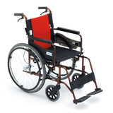 三贵MIKI手动轮椅车MCV-49JL老人代步车轻便折叠免充气轮老年轮椅