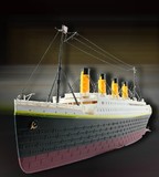 1:325泰坦尼克号遥控船模遥控铁达尼号游轮航海模型轮船遥控快艇