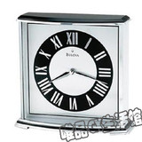 美国代购 座钟 经典简约方形款式 银灰色款居家装饰客厅时钟 钟表