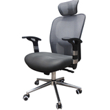 信益家用办公椅网布固定扶手电脑椅可升降可旋转逍遥椅中班椅XY06