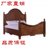 实木床美式乡村宜心木业新传统柱式床1.8古典双人婚床厂家直销