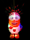 创优屋中秋节玩具发声发光音乐塑料雪花小黄人灯笼 儿童灯笼