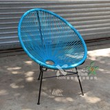 太阳花阳台桌椅三件套 简约休闲藤椅子 彩色塑料仿藤椅 户外椅
