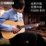 YAMAHA雅马哈吉他fg800m/fgx800c电箱41寸面单指弹弹唱单板吉他