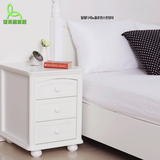床头柜特价简约现代韩式时尚卧室实木白色小型储物宜家 床边角柜