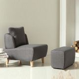 日式韩式小户型布艺沙发 懒人创意休闲沙发椅凳可拆洗单人布沙发