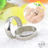 3046日韩流行钛钢戒指不锈钢指环男女潮人仿白金时尚个性保色指环