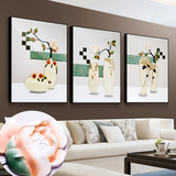 全悦客厅装饰画壁画现代沙发背景墙画立体烤瓷浮雕画餐厅玄关挂画