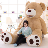 巨熊毛绒玩具美国大熊公仔泰迪熊抱抱熊布娃娃生日礼物女生3.4米