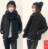 韩国代购冬装加厚保暖羽绒棉面包服小夹克棉衣短款范儿女式外套衫