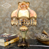 欧式韩式复古蕾丝田园创意时尚布艺卧室床头客厅书房装饰台灯灯具