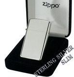 日本正品代购 ZIPPO芝宝打火机 925纯银 窄机镜面