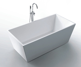 亚克力现代浴缸对接缸 一体式浴缸 长度1.5米 1.6米 1.7米 方形