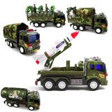 大号军事模型大卡车惯性导弹玩具车儿童玩具汽车军事油罐车包邮