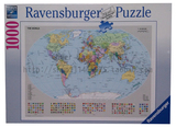 睿思拼图RAVENSBURGER德国进口世界行政地图156528 1000片正品