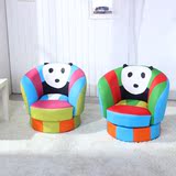 创意儿童小沙发宝宝沙发椅旋转小熊猫懒人沙发皮艺卧室椅子凳子