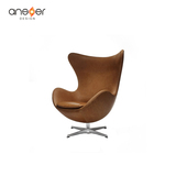 ansuner创意设计师家具 egg chair/蛋椅 进口玻璃钢休闲沙发转椅