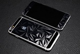 苹果钢化玻璃前后贴膜iphone5s 6s 6splus电镀镜面3d菱形全屏覆盖