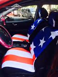 美国国旗图案汽车座套坐垫 通用座套坐垫 四季通用