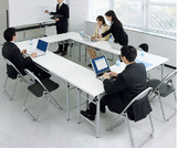 重庆办公家具 折叠培训桌 长条桌椅 出口简约现代会议桌 拼桌课桌
