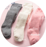 0-3针织全棉冬季婴儿连裤袜毛圈加厚可开档儿童宝宝连裤袜童袜